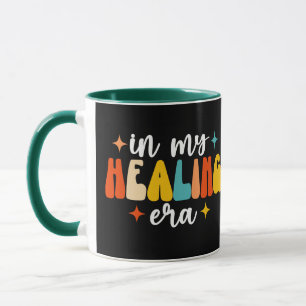 Caneca Na minha era da cura, a consciência da saúde menta