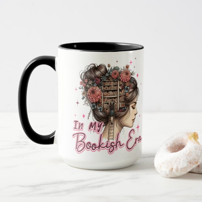 Caneca Na minha era de livros (Com Donut)