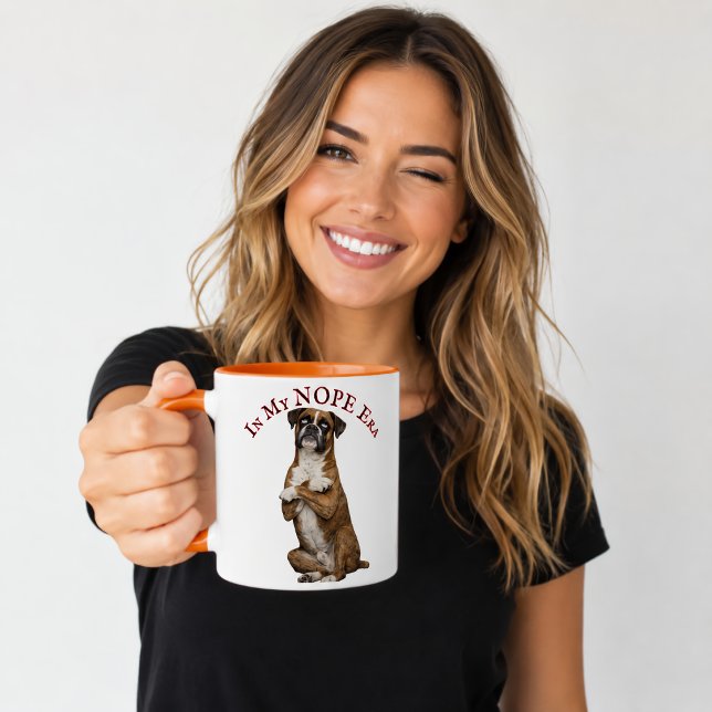 Caneca Na Minha Era Não Funny Boxer Cão Atitude (Criador carregado)