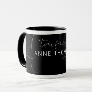 Caneca Na moda Black Coffee Mug Personalizado com Nome