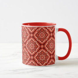 Caneca Na moda Boho Padrão Geométrico Floral