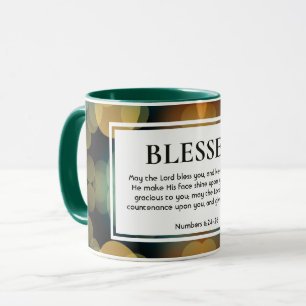 Caneca Na moda Bokeh personalizável cristão BÊNDIO