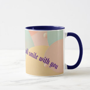 Caneca Na moda de Abstrato, personalizado, colorido