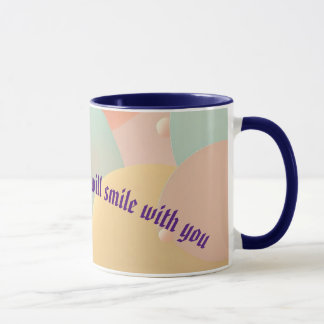 Caneca Na moda de Abstrato, personalizado, colorido