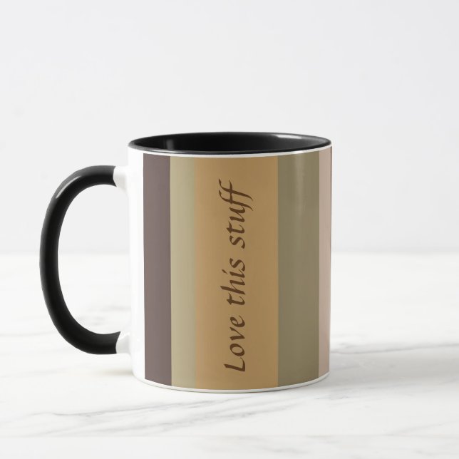 Caneca Na moda Design em faixas (Esquerda)