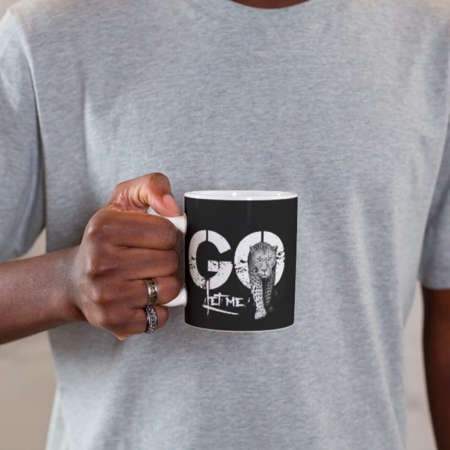 Caneca Na moda moderna DEIXA-ME IR LENÇOAR (Criador carregado)