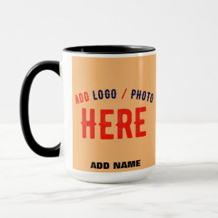 CANECA NA MODA MODERNO PERSONALIDADE PEACH ORANGE VERIFIC