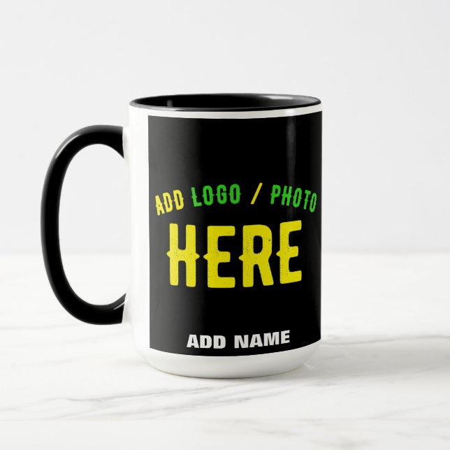 CANECA NA MODA MODERNO PERSONALIZÁVEL NEGRO VERIFICADO CO (Esquerda)