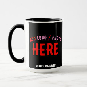 CANECA NA MODA MODERNO PERSONALIZÁVEL NEGRO VERIFICADO CO