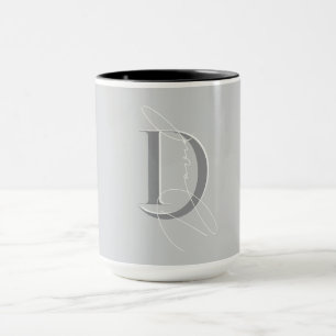Caneca Na moda Nome personalizado iniciação Rapariga