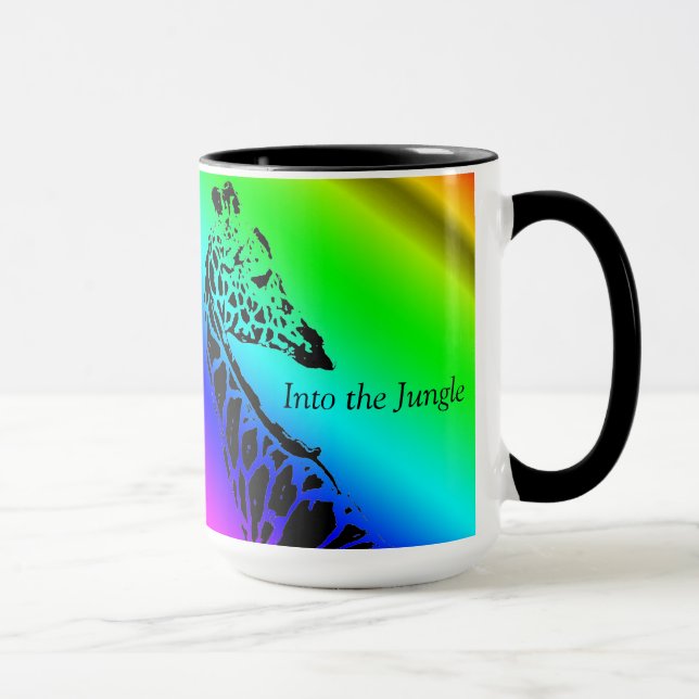 Caneca Na Selva (Girafa) ~ Coffee Mug (Direita)