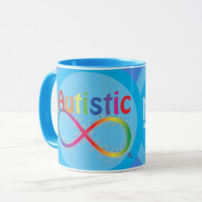 Caneca Na Verdade, Rainbow Infinity Coffee Mug (Frente Esquerda)