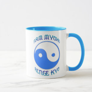 Caneca "Nam Myoho Renge Kyo" budismo de Yin & de Yang
