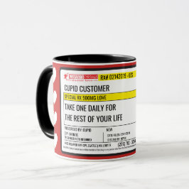 Caneca Namorados Amor Prescrição do Dr. Cupido