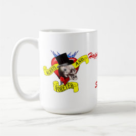 Caneca Namorados de tatuagem gótica de alternativo