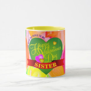 Caneca Namorados Felizes Floral