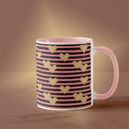 Caneca Namorados Lixeira Rosa e Preta