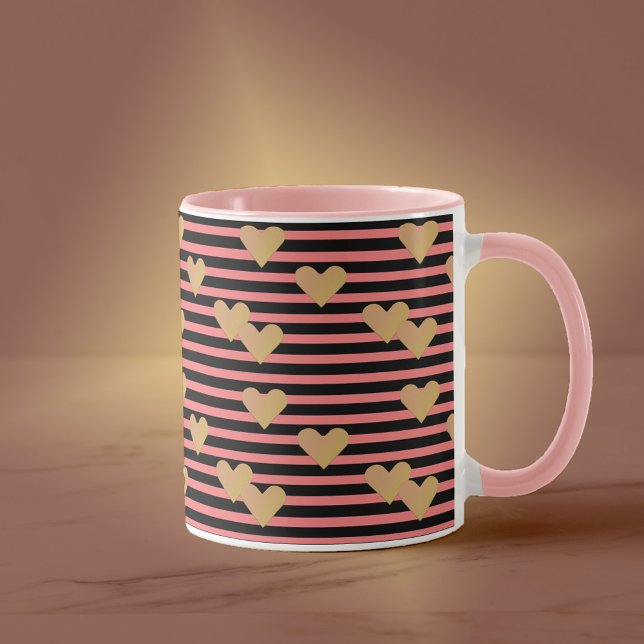 Caneca Namorados Lixeira Rosa e Preta (Criador carregado)