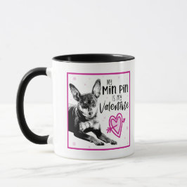Caneca Namorados MinPin | Desenho do pino mín.