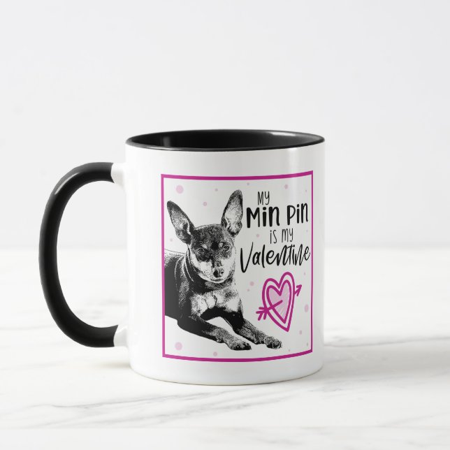 Caneca Namorados MinPin | Desenho do pino mín. (Esquerda)