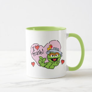 Caneca Namorados Oscar "I Love Trash"