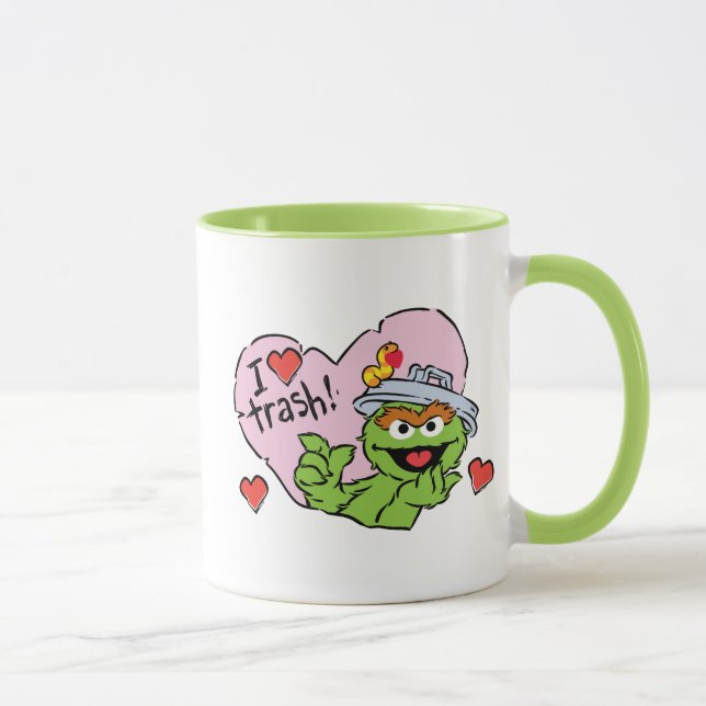 Caneca Namorados Oscar "I Love Trash" (Direita)