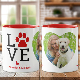 Caneca NAMORADOS Personalizado de Pet Dog de Lover de Fot
