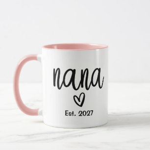 Caneca Nana Estabelecida 2027, Anúncio do Bebê