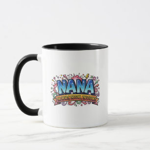 Caneca Nana O Coração A Alma A Lenda Arte Pop em Quadrinh