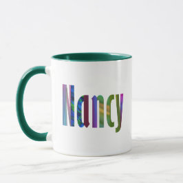 Caneca "Nancy" - Nome em Diversão e Brilhante Letra Arte