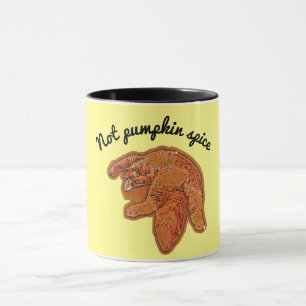 Caneca Não abóbora picada engraçada cai cãozinho