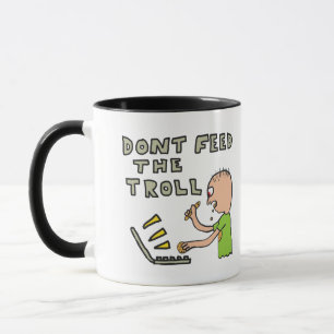 Caneca Não Alimente o Troll