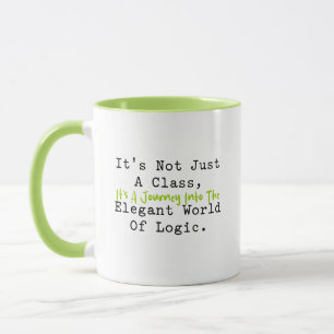 Caneca Não Apenas uma Aula Jornada no Mundo da Lógica Mat