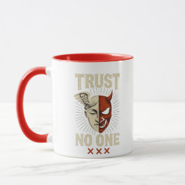 Caneca NÃO CONFIE EM NINGUÉM - Angel & Demon Mug