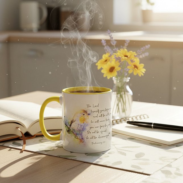 Caneca Não desanime, ave aquosa (Criador carregado)