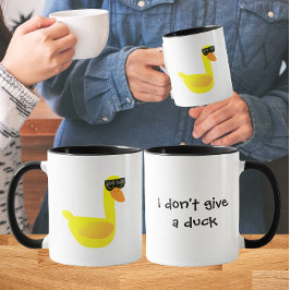 Caneca Não dou a mínima Humor de Pato