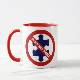 Caneca Não é um Quebra-Cabeça, Sem Peças de Quebra-Cabeça