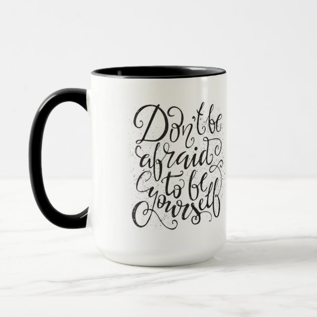 Caneca Não esteja receoso ser você mesmo (Esquerda)