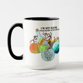Caneca Não estou me escondendo; estou me misturando em en