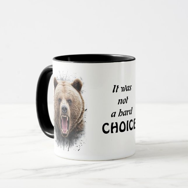 Caneca "Não foi uma escolha duro" (Frente Esquerda)