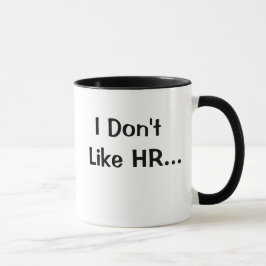 Caneca Não Gosto de HR Eu Amo Recursos Humanos Presente