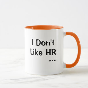 Caneca Não Gosto de RH Eu Amo RH Divertido Escritório de 