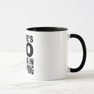 Caneca Não há nenhum grito na programação