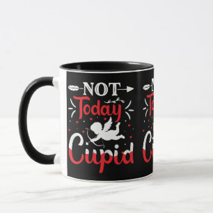 Caneca Não Hoje Dia de os namorados Engraçado Cupido