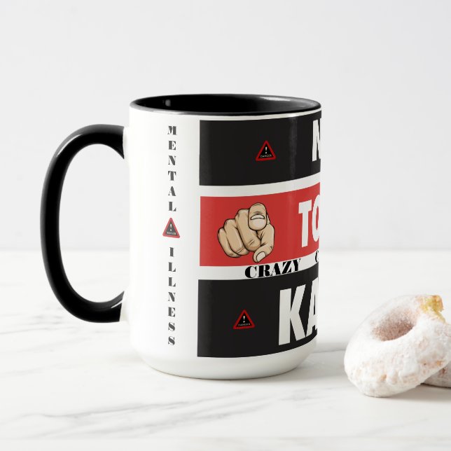Caneca Não Hoje Karen Louca, Doença Mental (Com Donut)