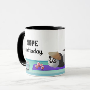 Caneca "Não Hoje" Panda Café