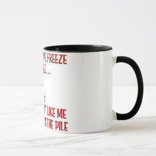 Caneca "Não me faça congelar a pilha" Canasta Mug
