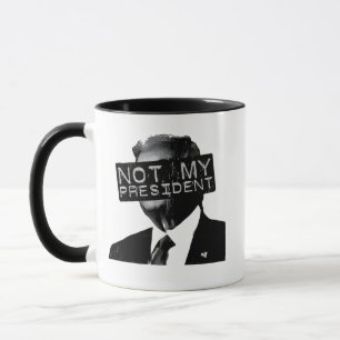 Caneca Não o meu Presidente Anti-Trump Inaguração Liberal
