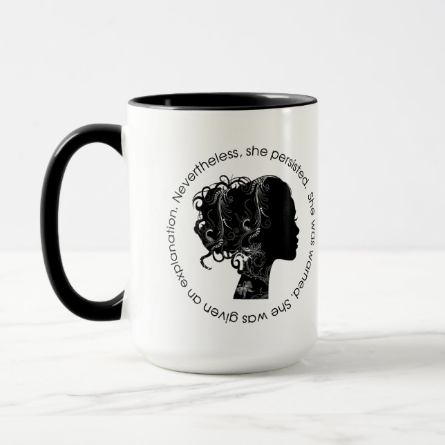 Caneca Não obstante, persistiu (o preto) (Esquerda)