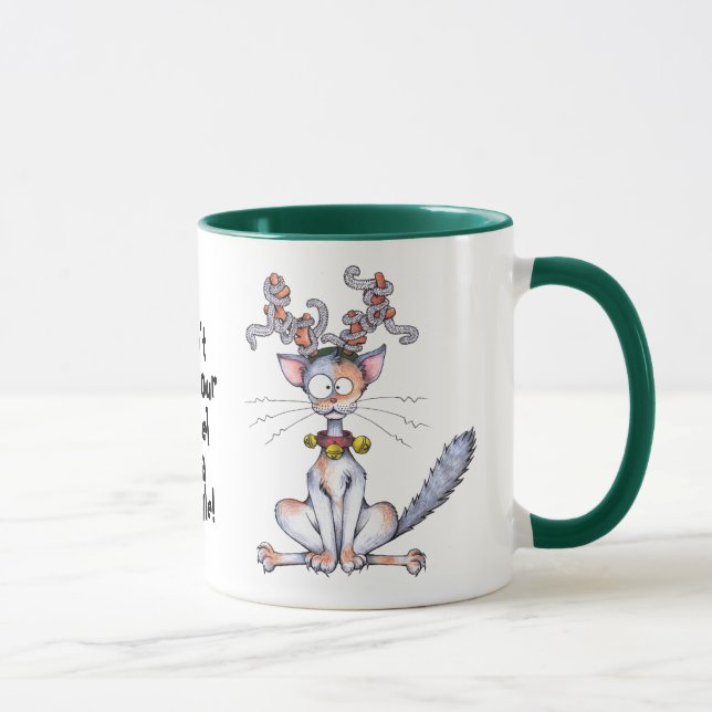 Caneca Não obtenha seu ouropel em um emaranhado! (Direita)